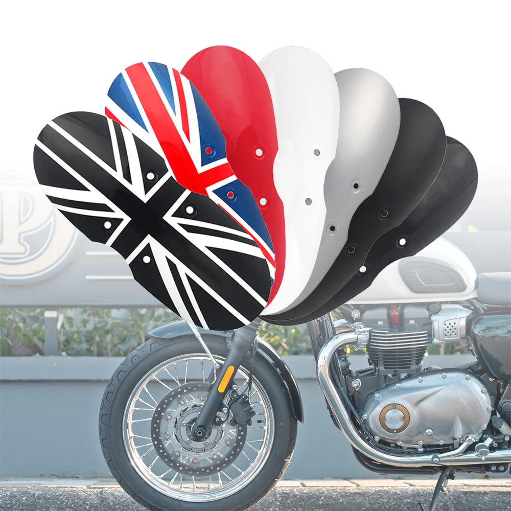 

Motorcycle Retro Short Front Fender Cafe Racer Mud Flap Guard Mudguard For Triumph Bonneville T100/Scrambler Thruxton 900 01-16