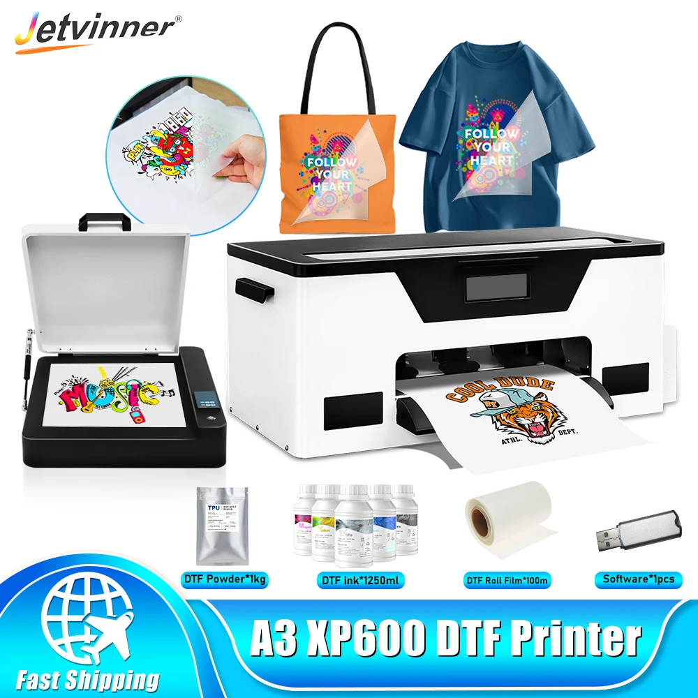 Принтер A3 DTF для принтера Epson XP600 принтер переноса пленки a3 dtf любых типов печати на