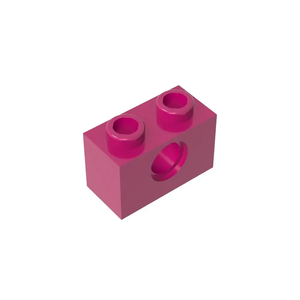 Фото Gobricks 1 шт. MOC Brick 1 x 2 1 отверстия, совместимые с 3700 деталями модели, строительные блоки, детские развивающие игрушки, подарки на день рождения №2