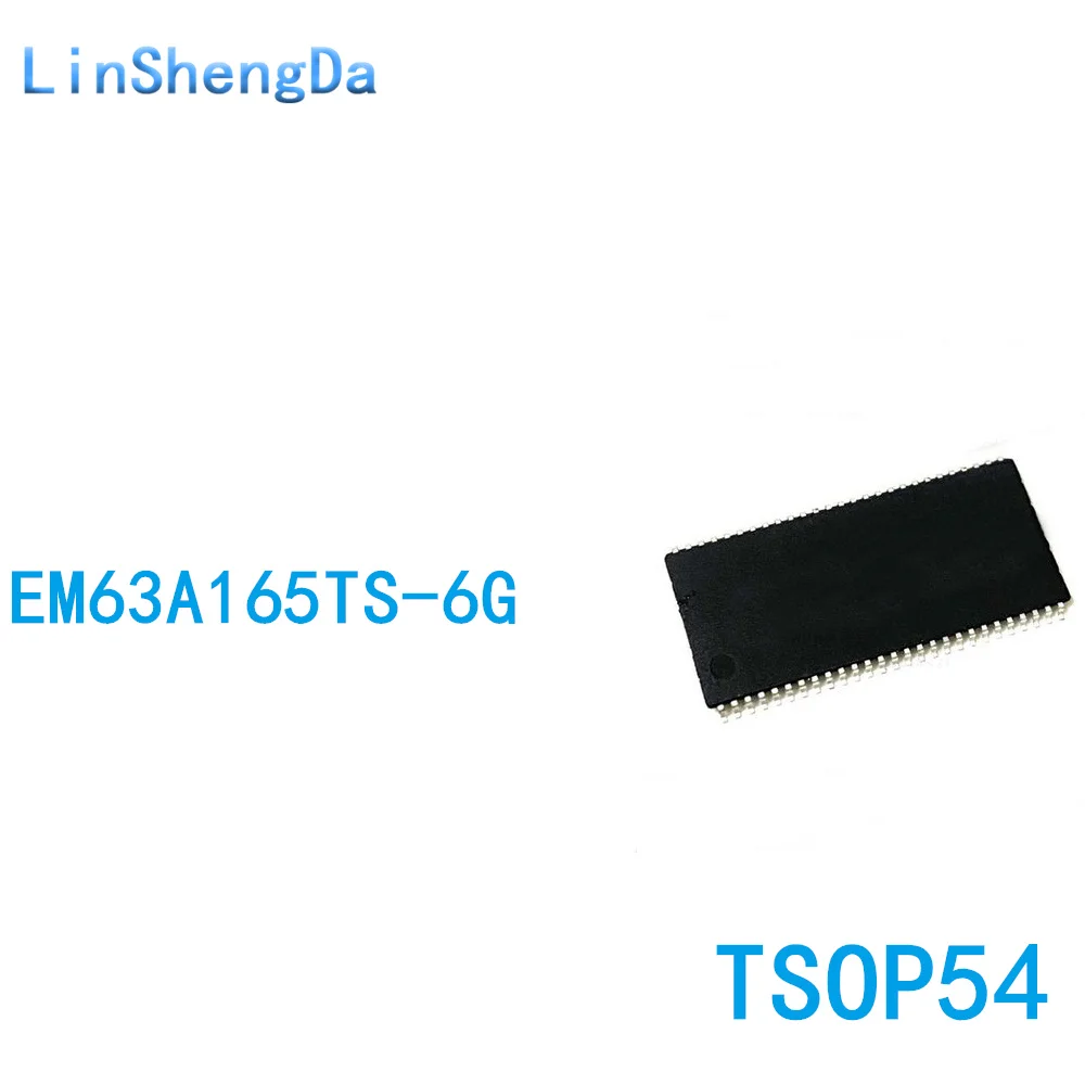 

10PCS TSOP54 EM63A165TS-6G EM63A165TS 32M memory chip SD 16 bit