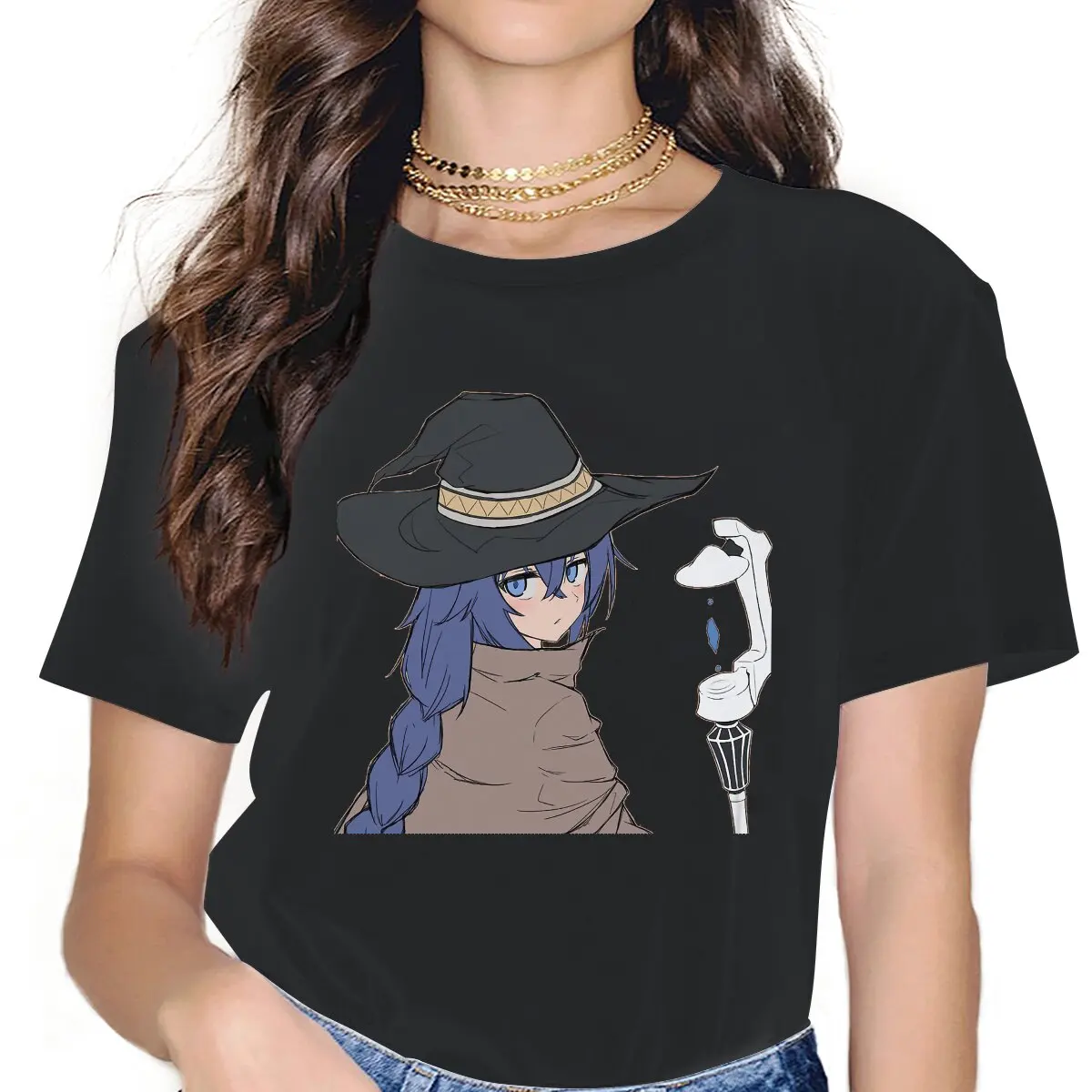 

Roxy Migurdia Women Tshirt Mushoku Tensei Jobless Reincarnation Grunge Vintage Female Clothing Large Cotton Graphic Short Sleeve