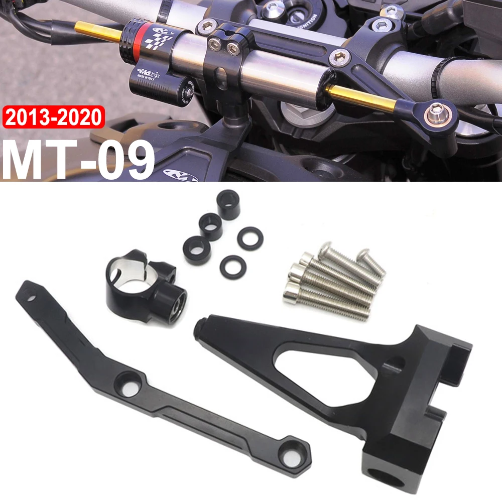 

FOR YAMAHA MT-09 MT09 FZ09 FZ-09 2013 - 2020 2019 2018 2017 2016 MT-09 SP New Motorcycle Steering Stabilize Damper Bracket Mount