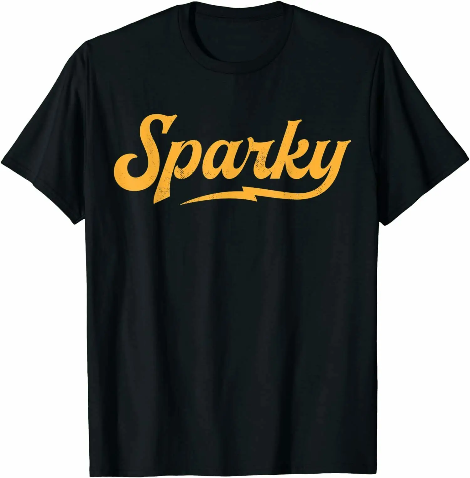 

Funny Lineman Sparky Electrician Retro Vintage T-Shirt Tee Shirts