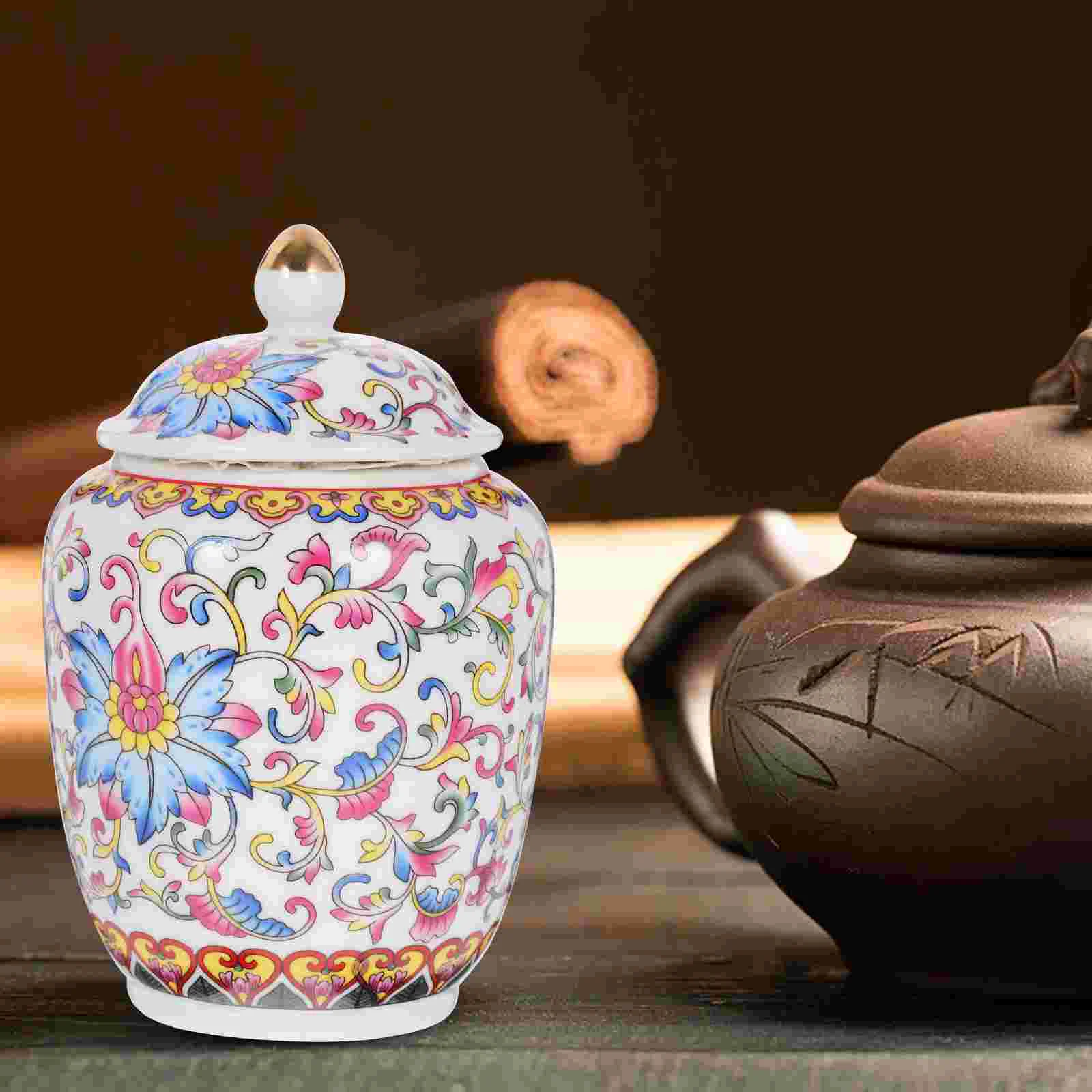

Ceramic Tea Home Accessory Canister Storage Loose Container Household Multi-function