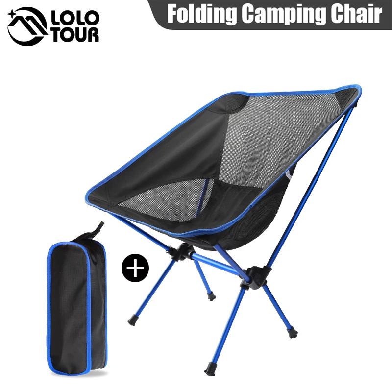 

LOLOTOUR Outdoor Folding Chair Is Convenient To Carry Fishing Chair Reliable To Carry Outdoor Chair Outdoor Camping Beach Chair