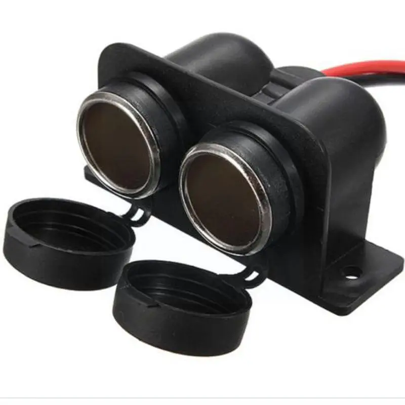 

Двухсторонний автомобильный прикуриватель, 12 В, двойной адаптер питания, запасные части, внутренняя розетка, автомобильные водонепроницае...