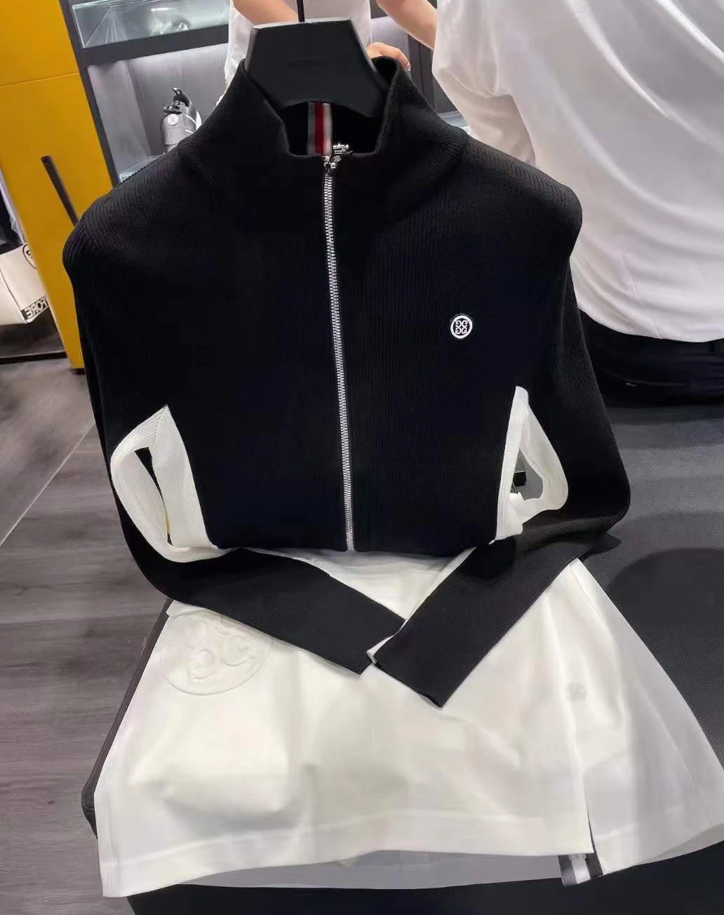 

Оригинальная Женская Спортивная Трикотажная куртка Golf из Южной Кореи с длинным рукавом, универсальная трикотажная куртка сложно деформиро...