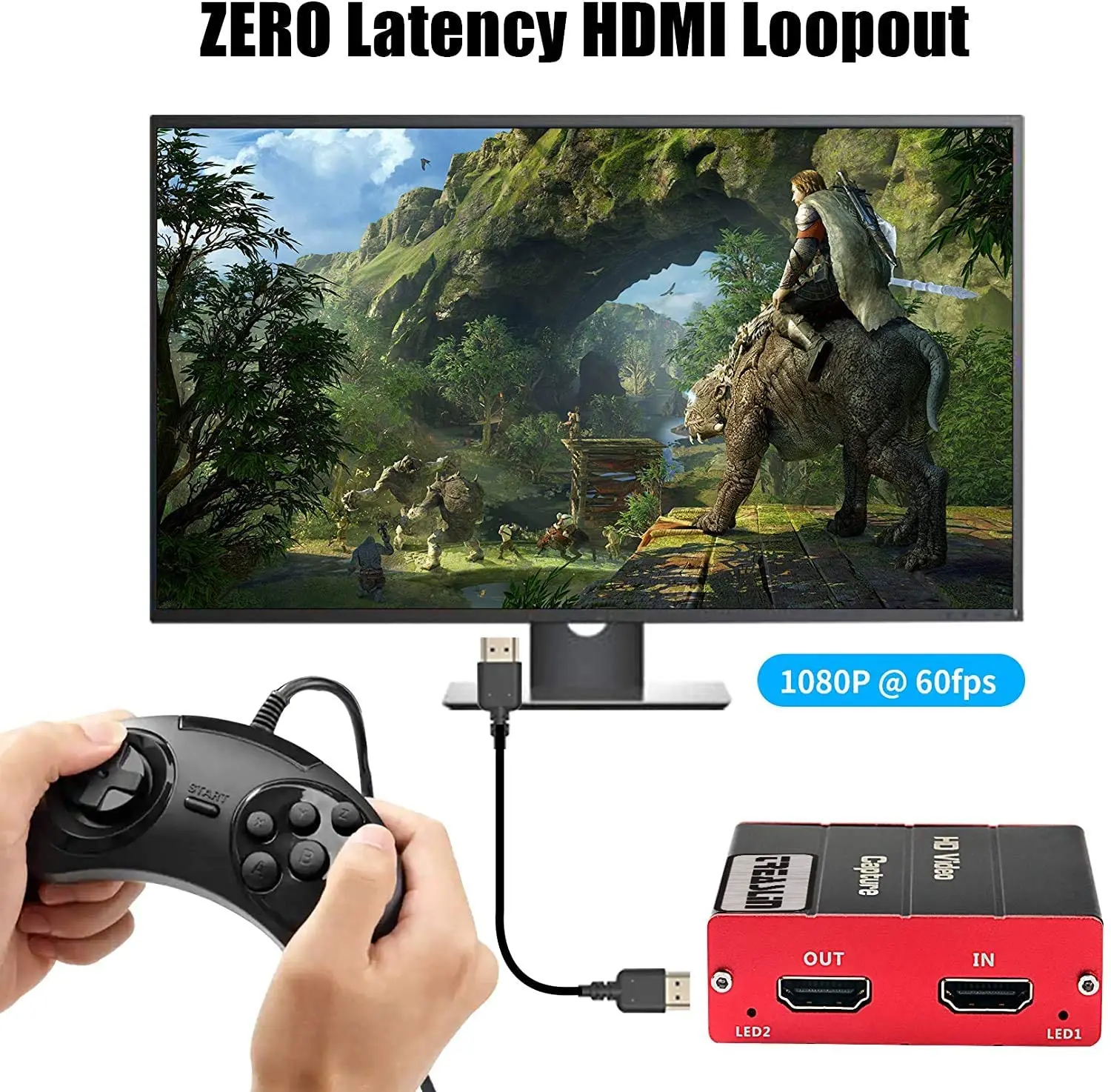 Карта видеозахвата USB 1080p 60 кадров в секунду для PS5 PS4 Switch Wii U DSLR Xbox to OBS XSplit Twitch Youtube