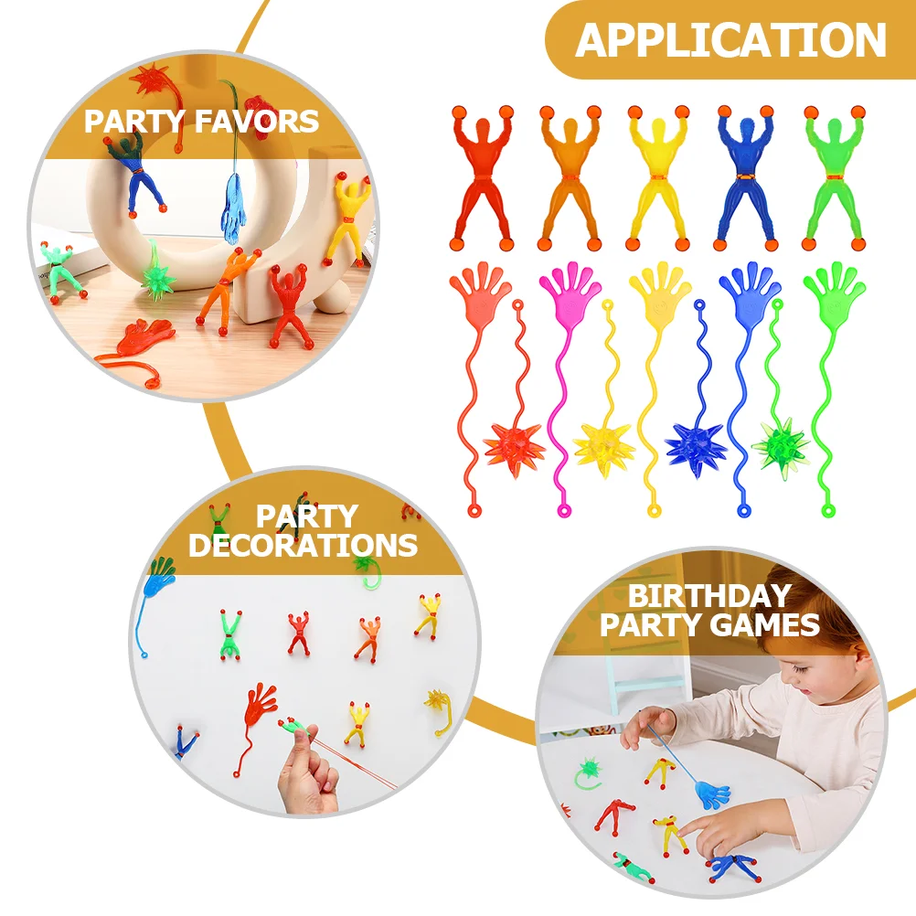

Sticky Toys Kids Wall Toy Stretchy Party Handsfavors Funny Crawler Elastic The Climbers Menclimber Ceilingstick Throw Man