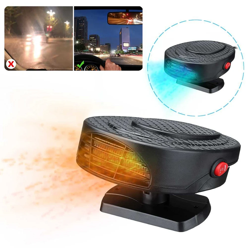 

24V 500W Portable Car Heater Electric Cooling Heating Fan Electric Dryer Windshield Defogging Demister Defroster Heating Fan
