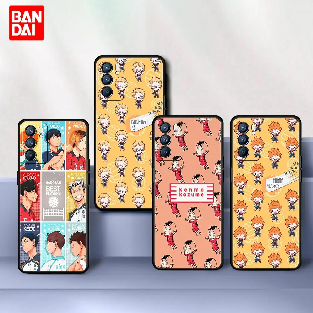 

Haikyuu Volleyball Cool Manga Case for Oppo A53 A52 A3s A12 A9 A15 A31 A54 A74 A93 A94 F5 F11 Find X2 Pro Lite Cover Silicone