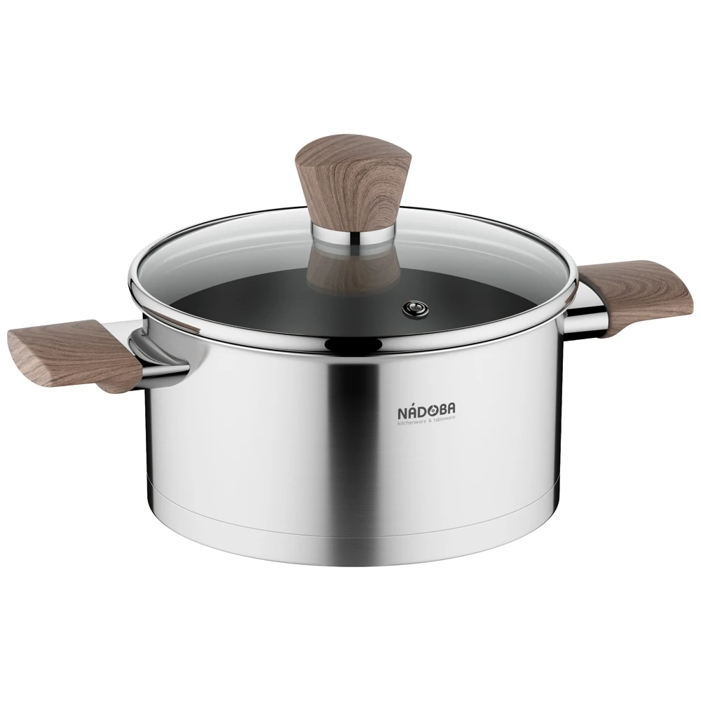 Кастрюля со стеклянной крышкой 18 см/2 1 л NADOBA серия LUDVA |