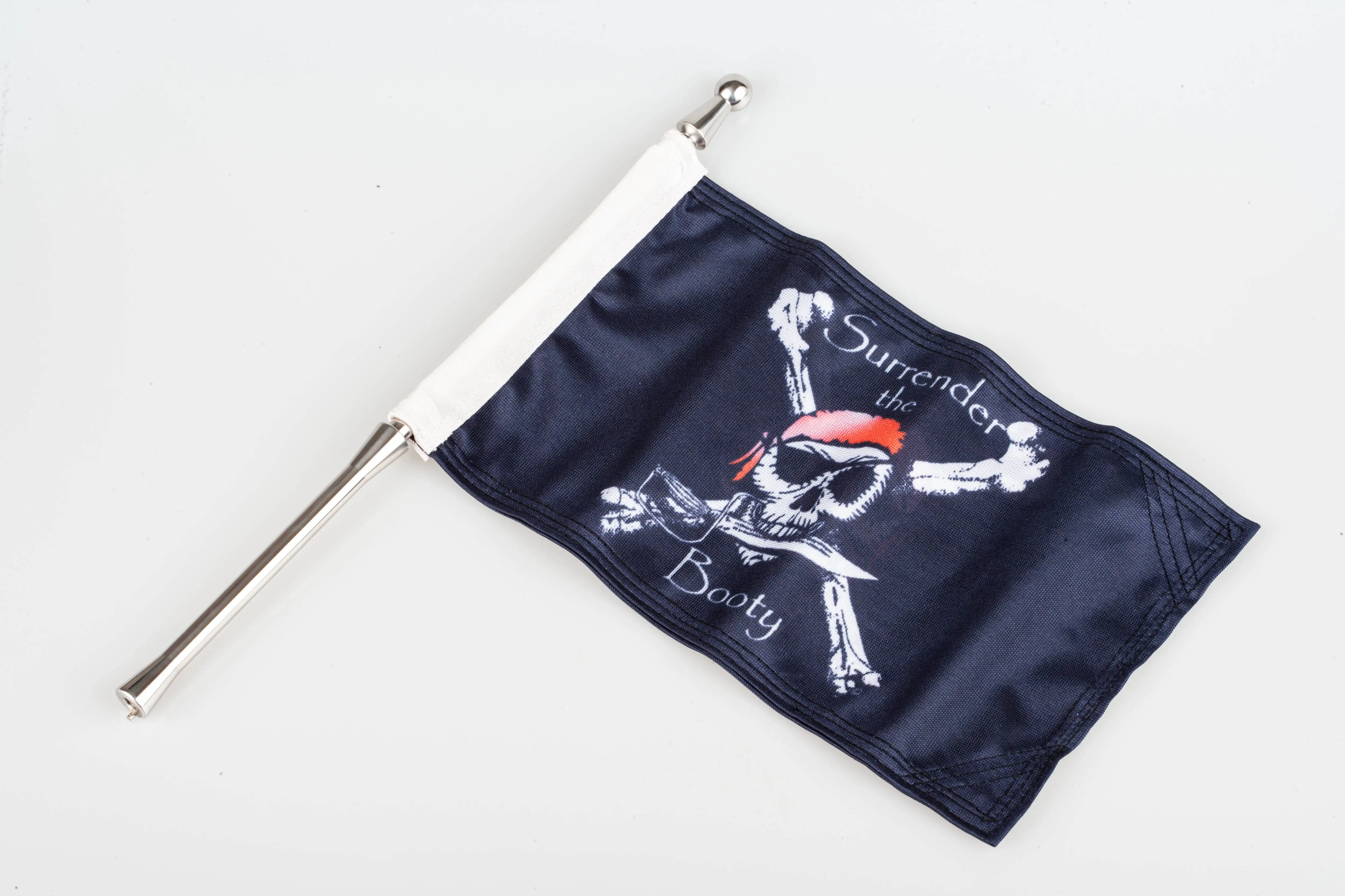 High Quality Pirate Flag  Banner Flagpole Set With Flagpole On The Rear Seat For Honda Goldwing GL1800 2021up enlarge