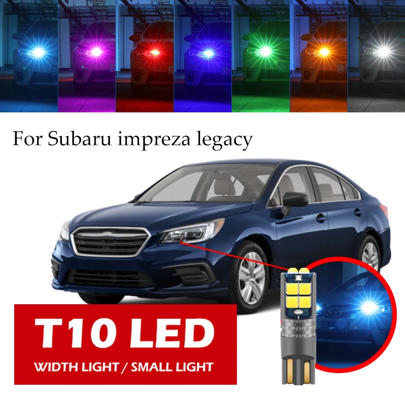 

1ps T10 светодиодный W5W для боковой двери Subaru, маленькая фара, автомобильные ботинки, номерной знак светильник