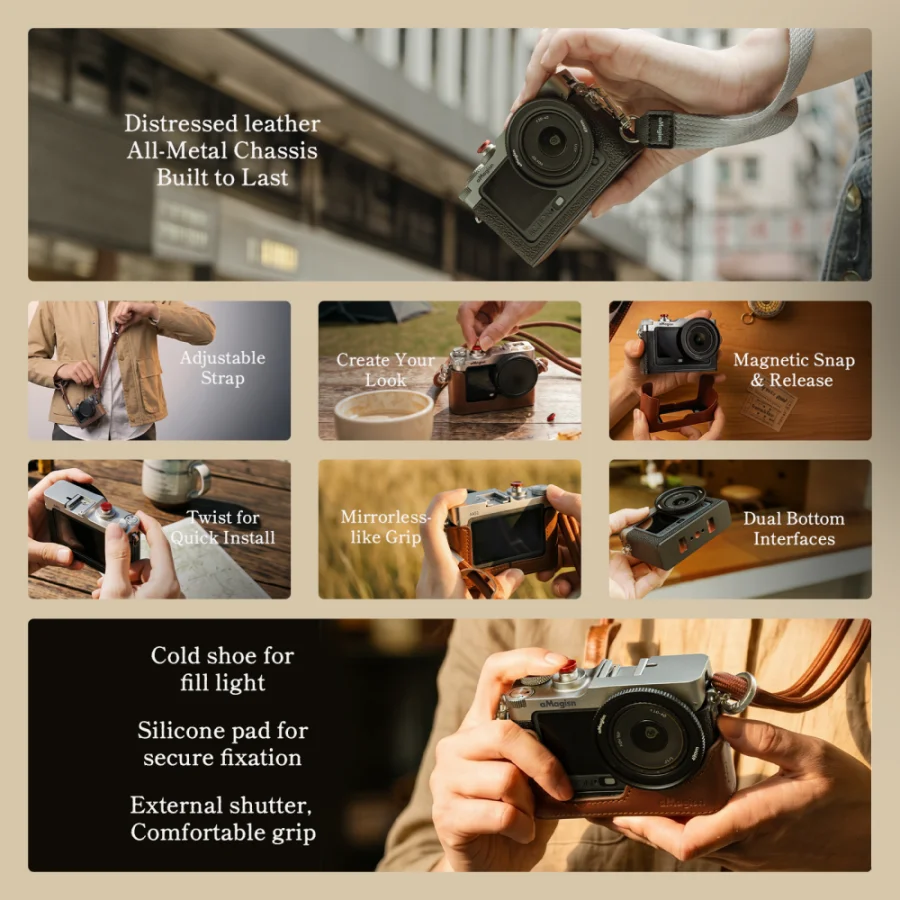 Фото Винтажный кейдж aMagisn для экшн-камеры OSMO Action6 AA51/AA56 №2