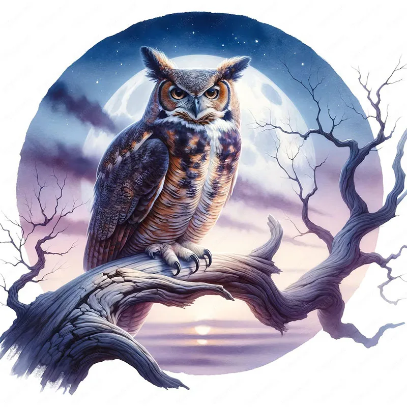 

Съемные наклейки для унитаза с рогатой совой