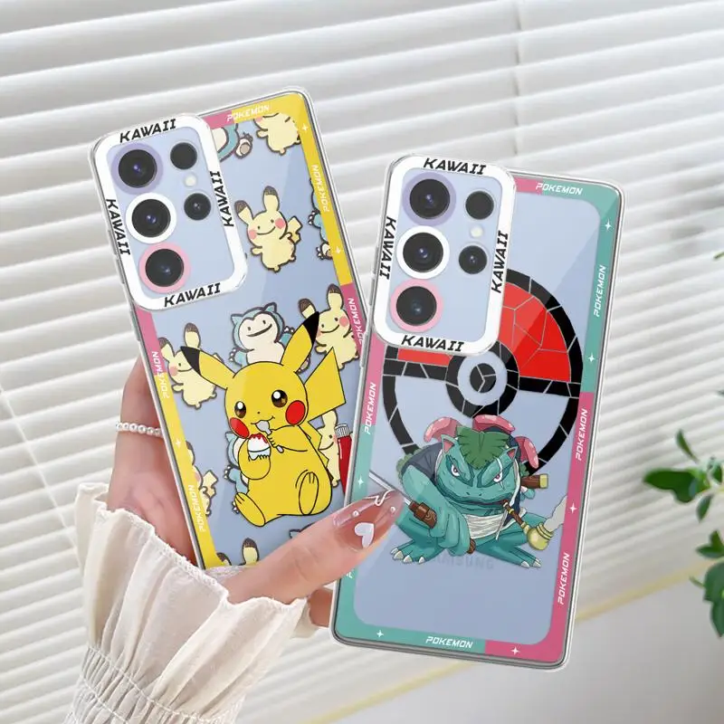 Креативный Чехол Для Телефона Ангельские Глазки Clefairy Pikachu Samsung Galaxy S Series S24 S23 S22 S21