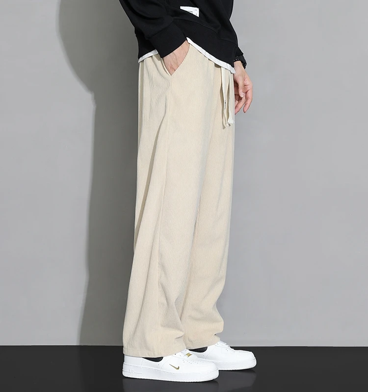 Повседневные брюки мужские осенне-зимние модные Гонконгские драпированные