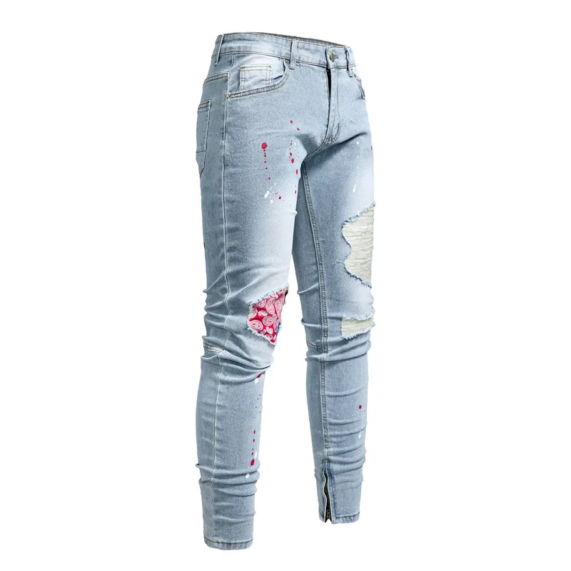 Men Clothing Ripndip Jeans Jeans for Men Hip Hop Streetwear Man Jeans Aestethic Y2k Clothes Men Jean Pant High Street Jean S-3XL