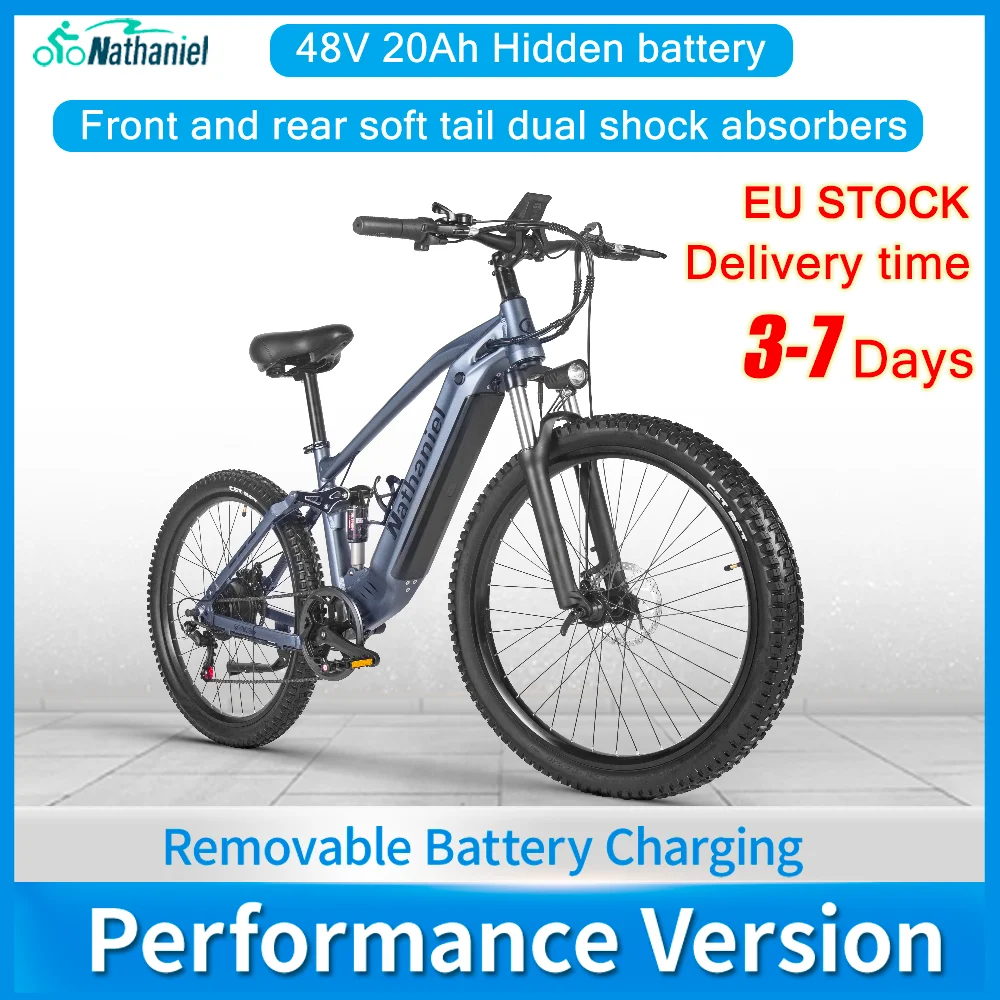 Электровелосипед Nathaniel 48В 27 5 дюймов
