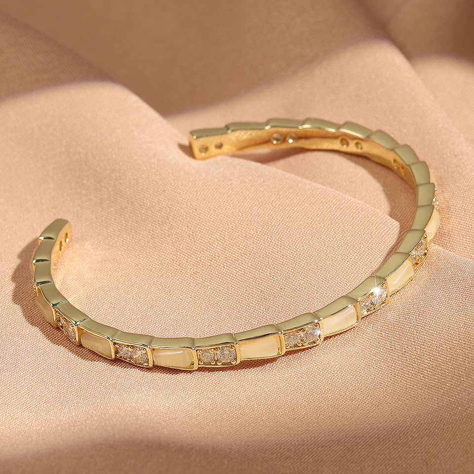 ZAKOL брендовые модные змеиные кости бамбуковые Открытые Кольца для женщин