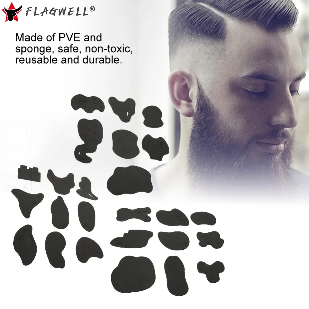 Ing Pattern Stencil Tattoo Barber Salon Hair Styling Tools Tattoo Stickers Supply