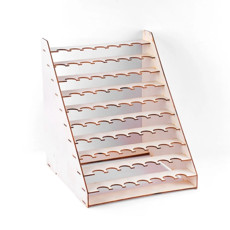 Деревянный органайзер для татуировок бутылок краски стеллаж демонстрации