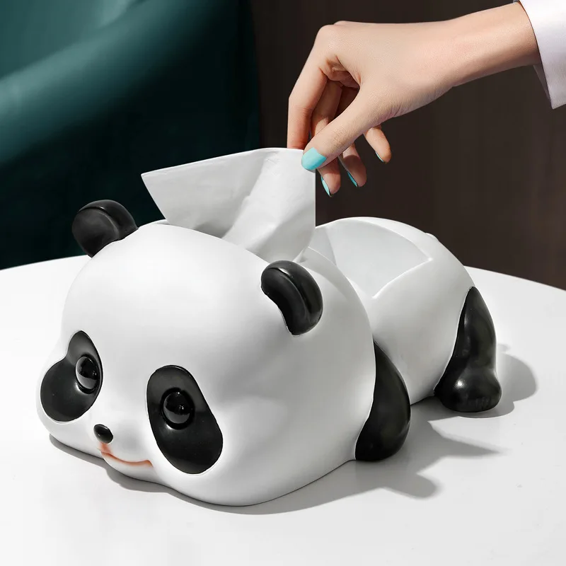

Nordic Panda Tissue Box Creative Decoration Multifunctional Key Storage for Living Room, Dining Table, and Cute Home Decoration