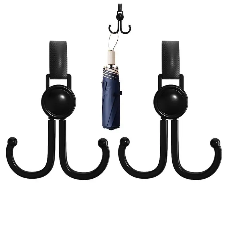 

Настенные крючки для душа, 2 шт., двойные настенные крючки для душа, вращение на 360 градусов, Нескользящие Регулируемые Настенные Крючки для двери, автомобиля, спальни