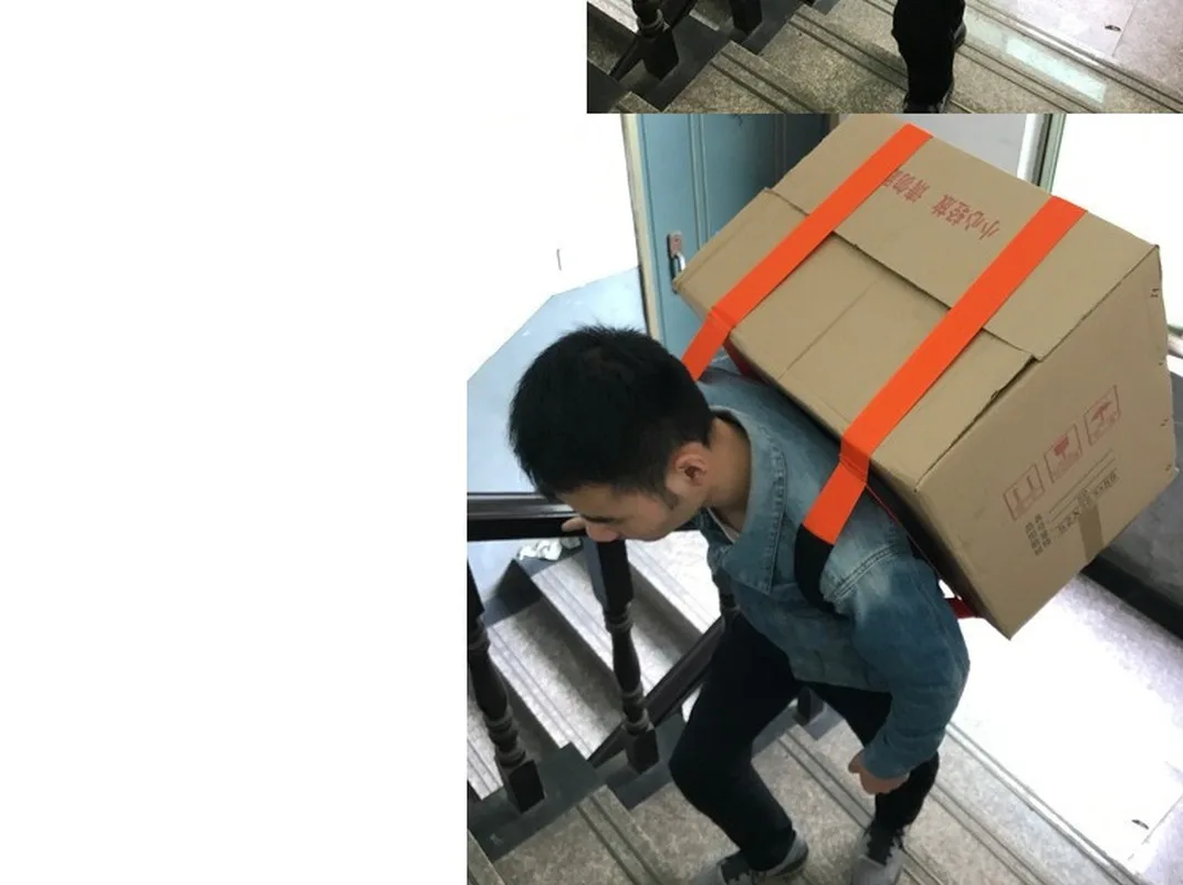 Один транспортный ремень движущийся артефакт плечо и спина трудосберегающий