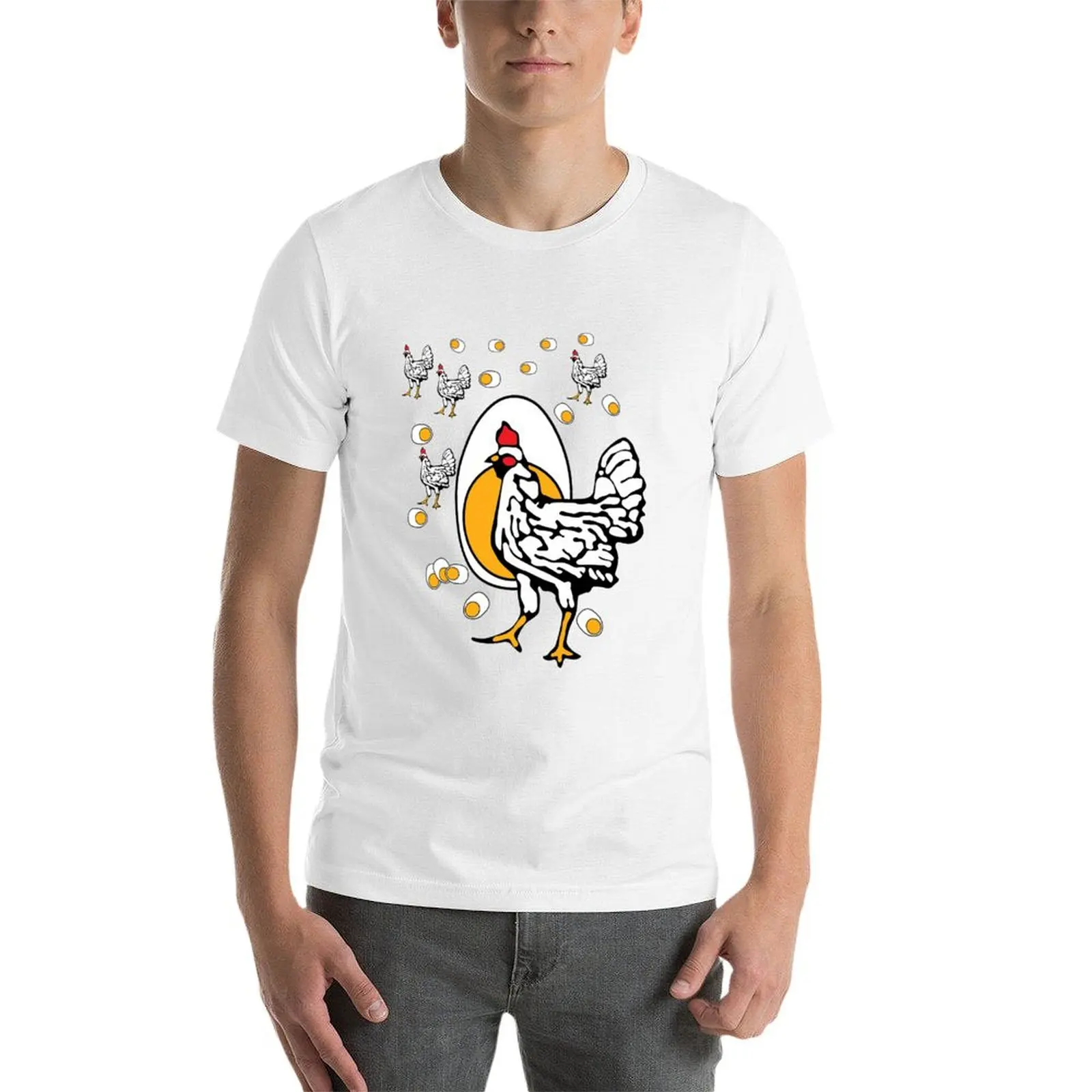 Фото Футболка Roseanne Chicken Shirt, дышащая, для тренировок, с коротким рукавом. №3