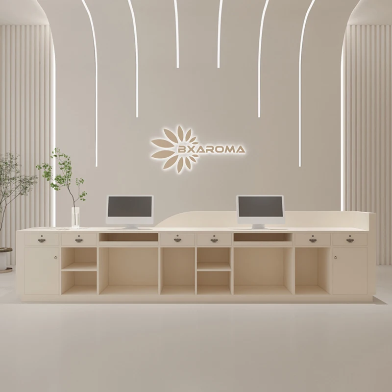 Столешница регистрации в современном стиле касса для салона одежды стойка