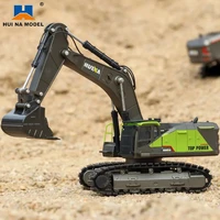 huina 150 simulation alloy excavator toy boys fall resistant crawler alloy engineering vehicle hand hook machine model clollect