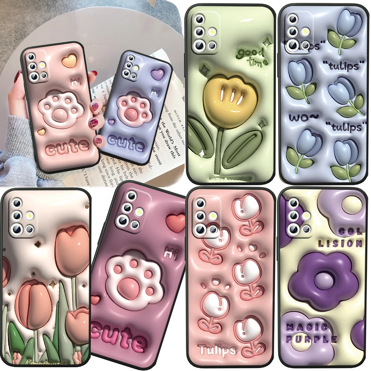 

Fomba fanapahana For Samsung A04S A81 A91 A71 A51 A41 A31 A12 A21S A01 4G 5G Silicone Soft Black Phone Case
