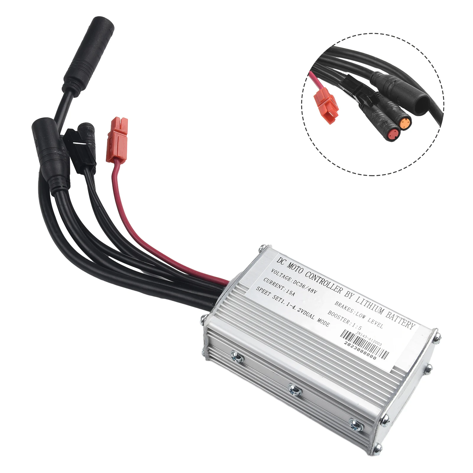 

Ebike Controller JN Controller Ebike Parts Electric Bicycle JN 15A Controller Speed Set 1.1-4.2V 36V 48V Universal