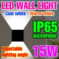 led 220v wall light bulb waterproof wall sconce lamp led spotlight bedroom bedside lampara indoor night lamp 6leds light fixture