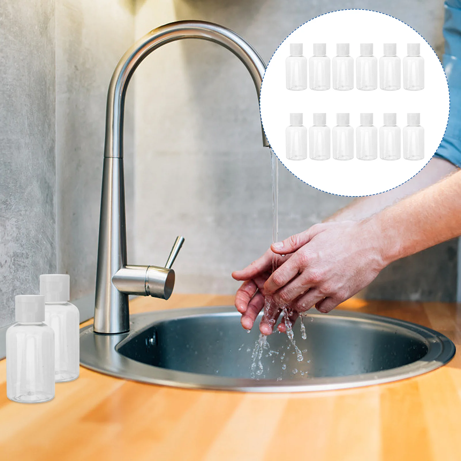 

Bottles Empty Shampoo Containers Conditioner Bottle Travel 50Mlcapplastic Silicone Storagedispenser Refillablewash Body Pots