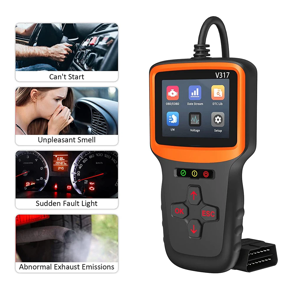 OBD V317 Obd2 Автомобильный Диагностический Инструмент Портативный Сканер