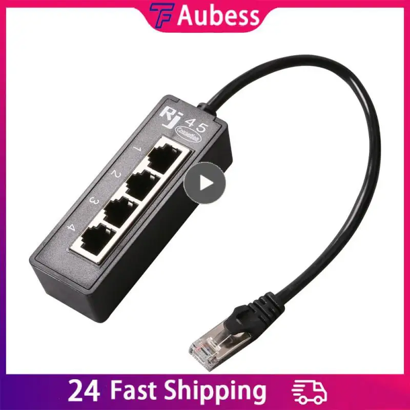

4 In 1 Socket Connector Portable Convenient Adapter Cable Signal Transmission High Quality Computer Cables Rj45 Network Adapter