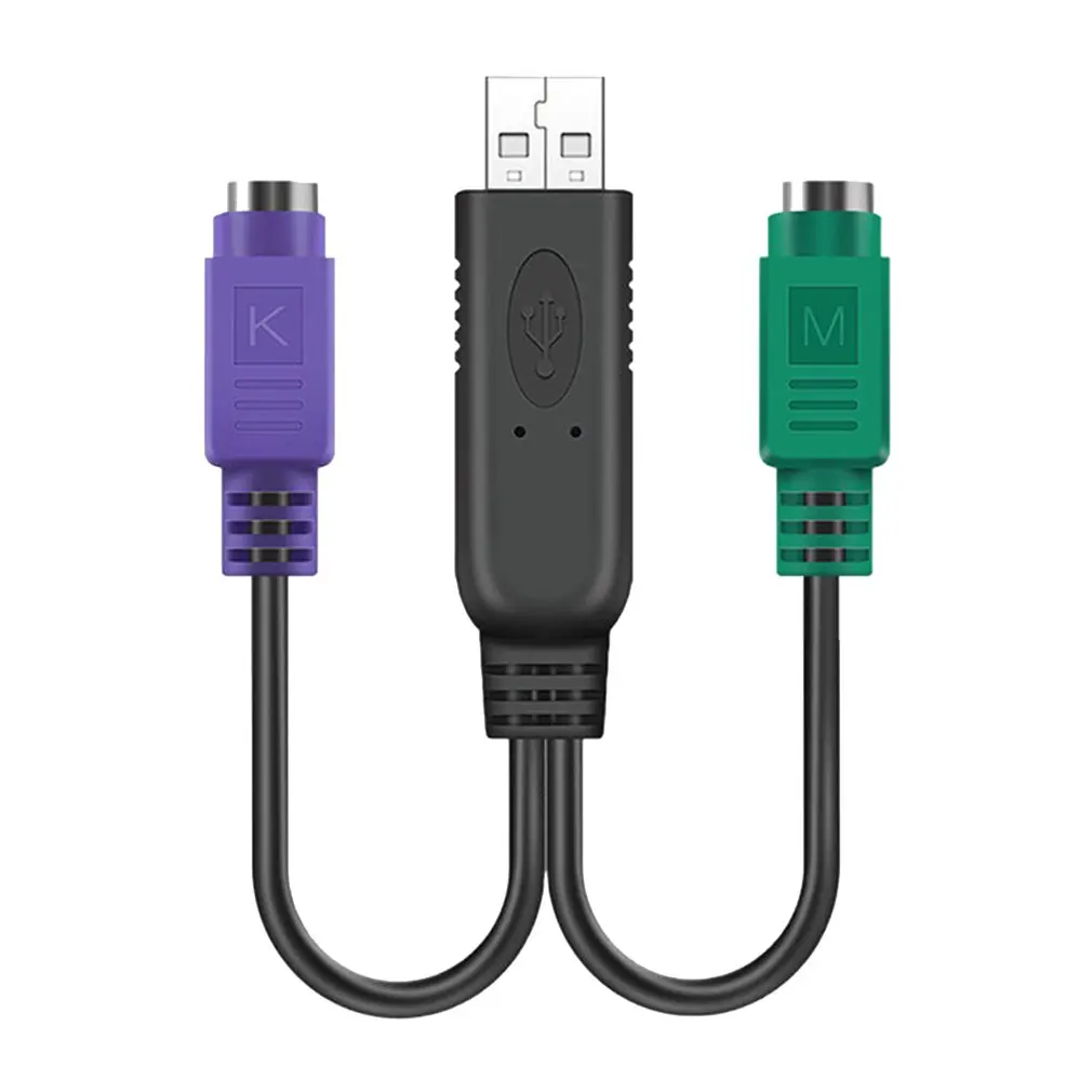 

1pcs Hot Sale USB Male to for PS/2 Female Extension Cable Y Splitter Adapter Connector for Keyboard Mouse Scanner