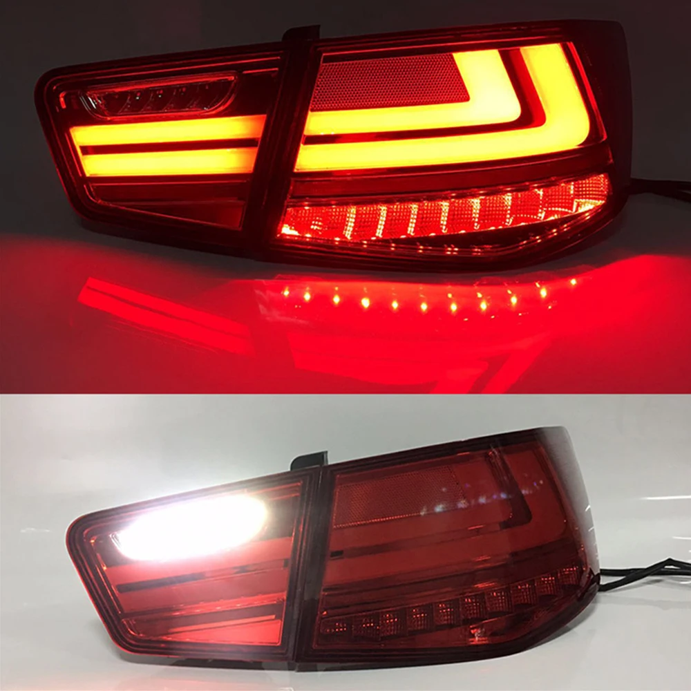 Фото Пара светодиодных задних фонарей для Kia Forte 2009-2012 DRL Противотуманный задний тормозной сигнал поворота Plug and Play Автомобильный задний фонарь в сборе №4