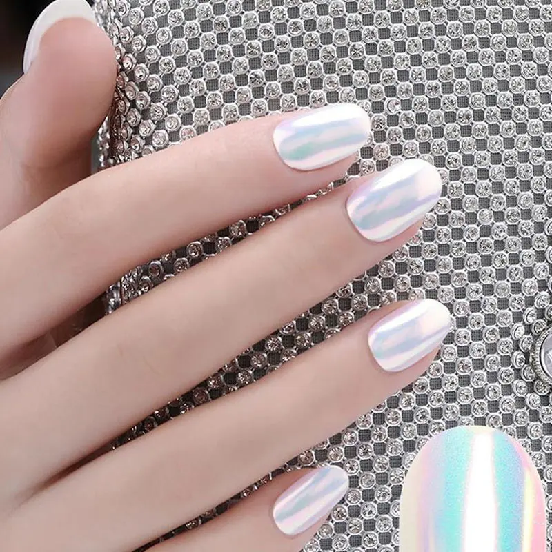 Популярный порошок-спрей Aurora для дизайна ногтей пастельный неоновый градиентный