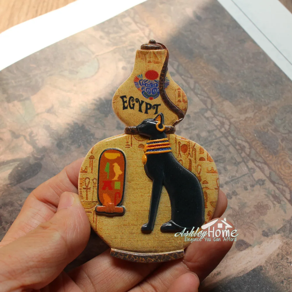 

Египетский Bastet, Черный кот, Египетский туристический сувенир, 3D Смола, Декор для дома