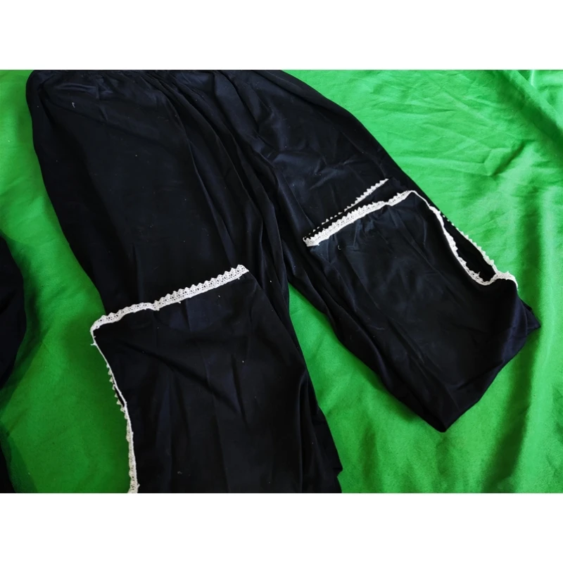 Women's Pajamas Set Full Sleeve Tops Long Flare Pants Sexy Bow Decorate Pyjama Big Size Mom Homewear Cozy Sweet Sleepwear