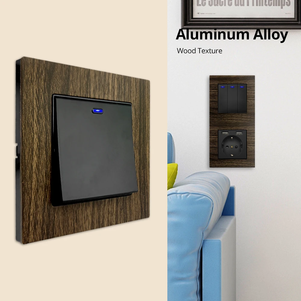 Вертикальный настенный светодиодный выключатель Wallpad 1 2 3 клавиши канала с