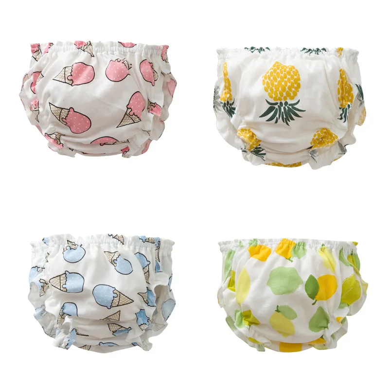 Fashion Kids 100%Cotton Panties Girl Baby Infant Newborn Cute Fruit Print Underpants for Children Gift Baby Boy Underwear