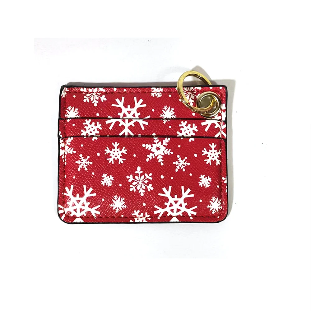 

2022 new short compact wallet female multi-functional mini card bag Christmas gift card bag business card zero wallet card bag