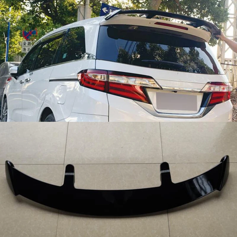 Для универсального спойлера на крышу новый Honda Odyssey материал ABS черный багажник