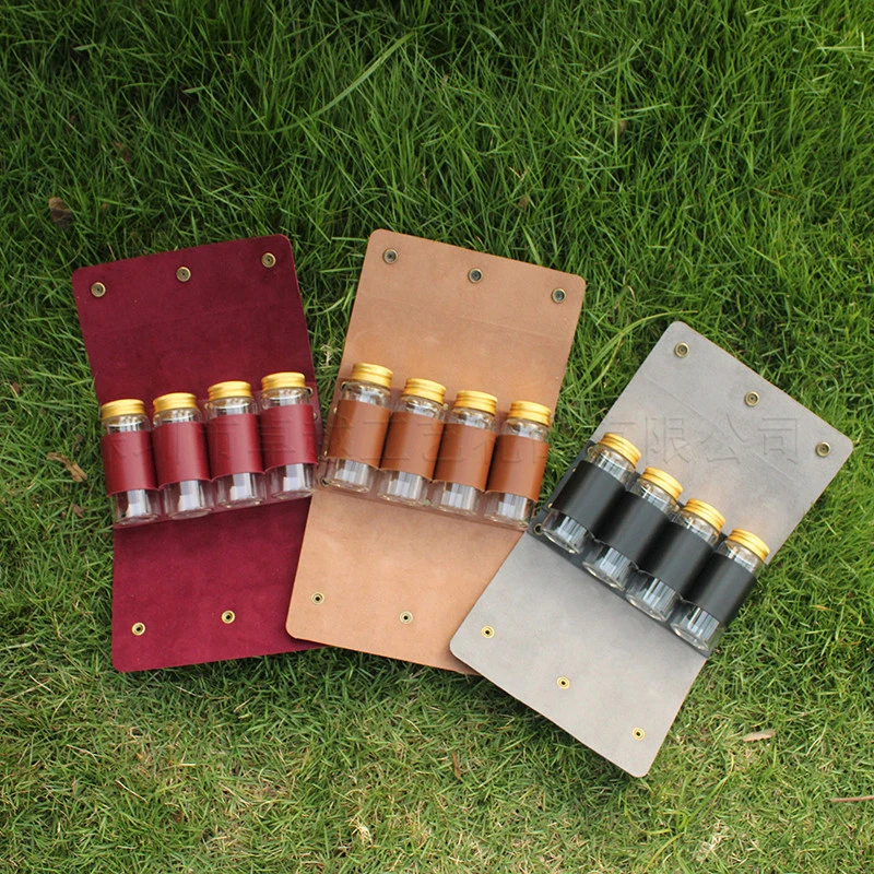 Портативный кожаный водонепроницаемый вместительный походный туристический