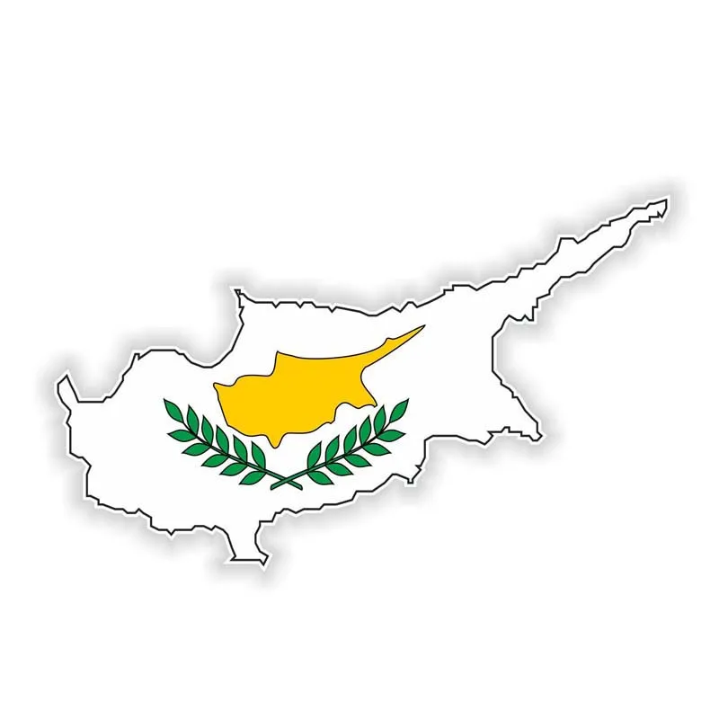 

1 шт., Автомобильный флаг на Кипре, 14 х6 см